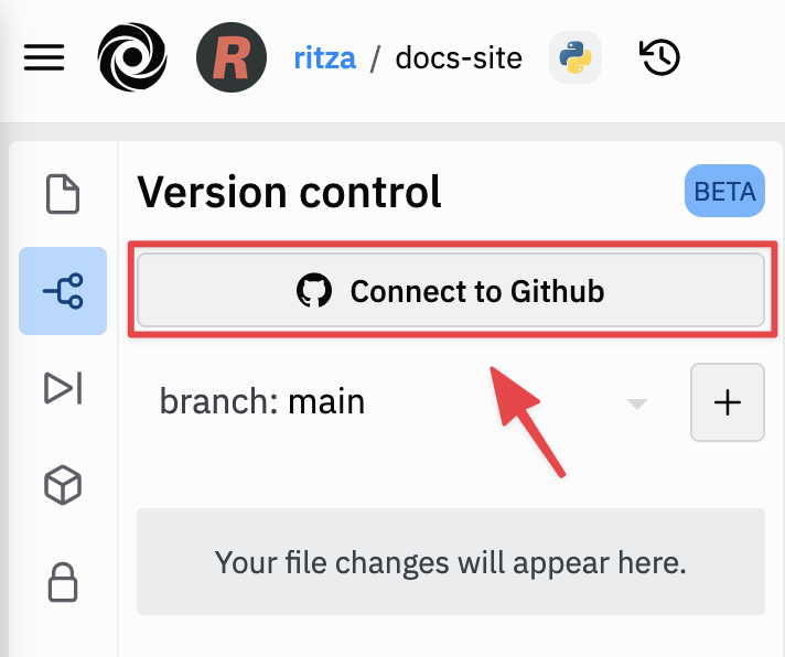 connect to GitHub